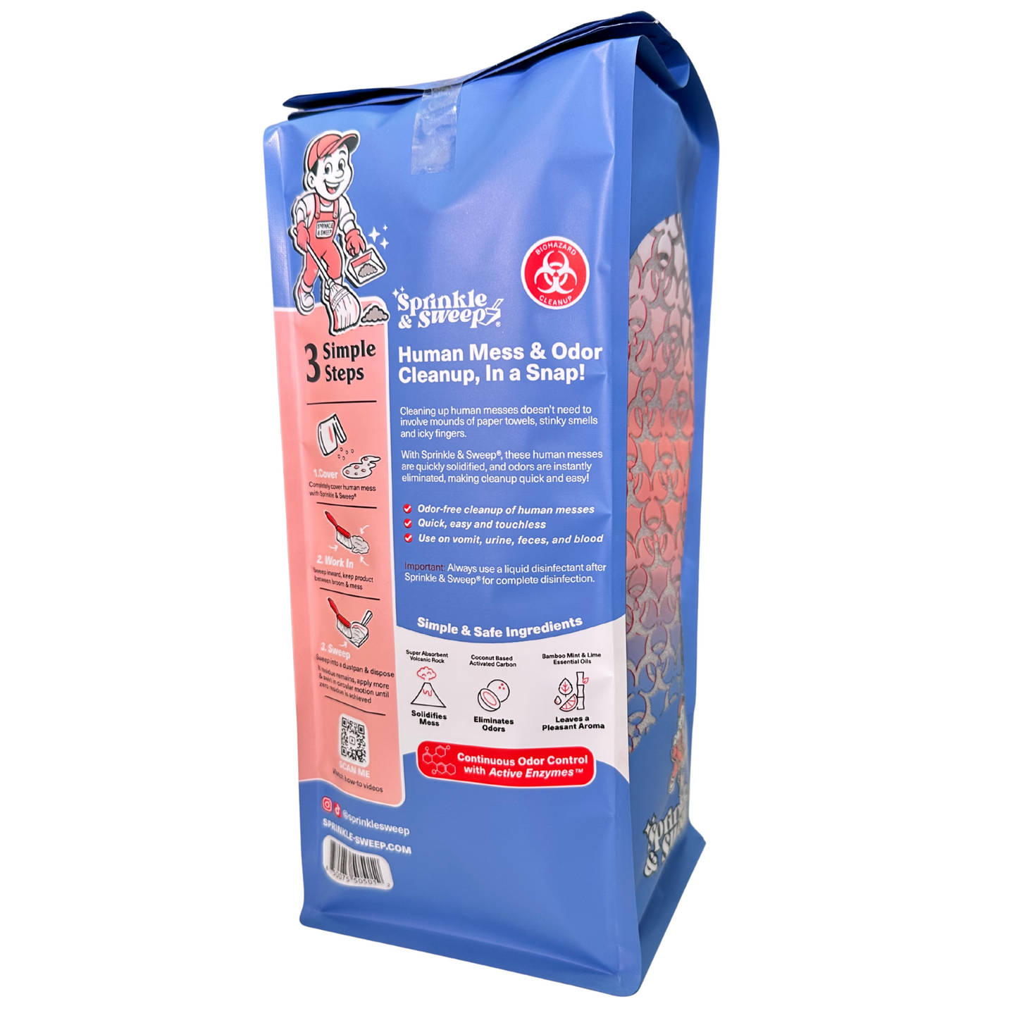 Biohazard Cleanup - Odor Eliminating Super Absorbent (CASE of 40 Bags)