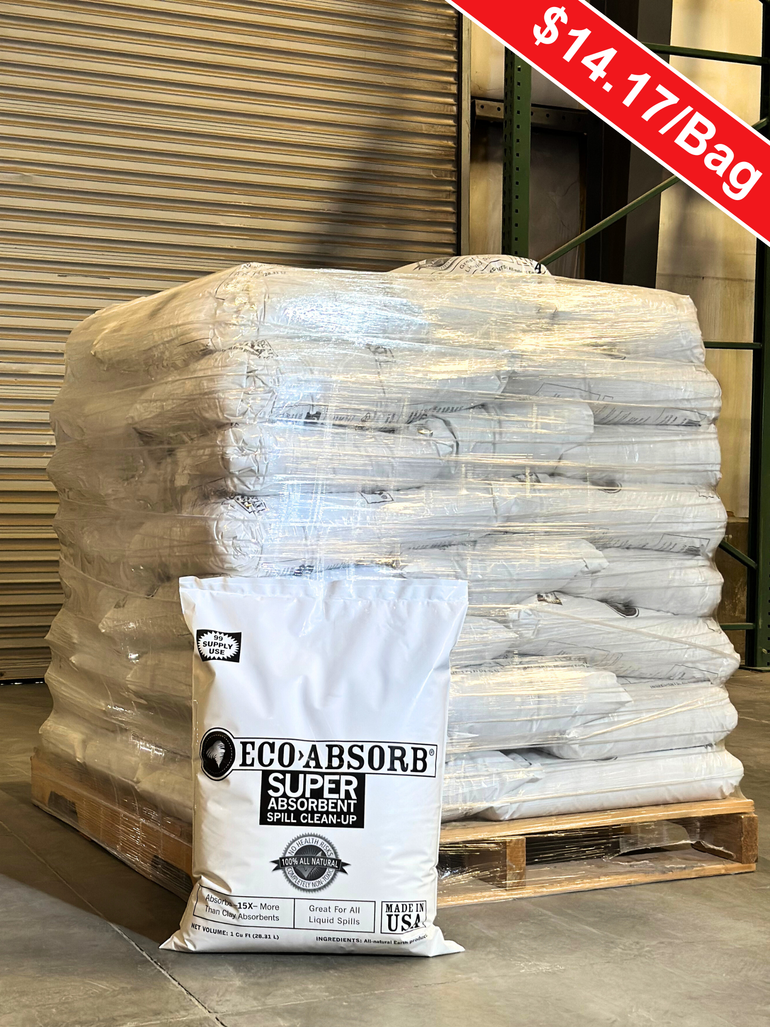 1CFT Eco Absorb Half Pallet (48 bags)