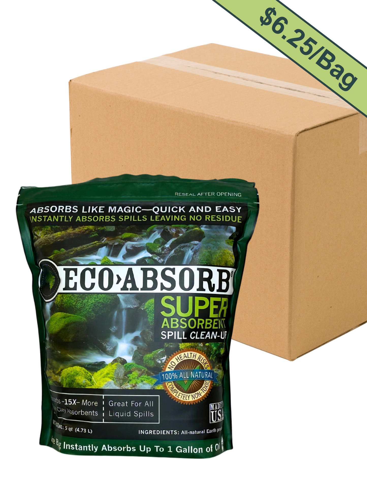 24 Bags - 5QRT Eco Absorb (One Box)