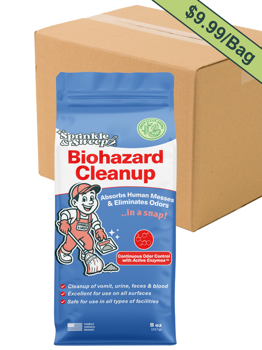 Biohazard Cleanup - Odor Eliminating Super Absorbent (CASE of 40 Bags)